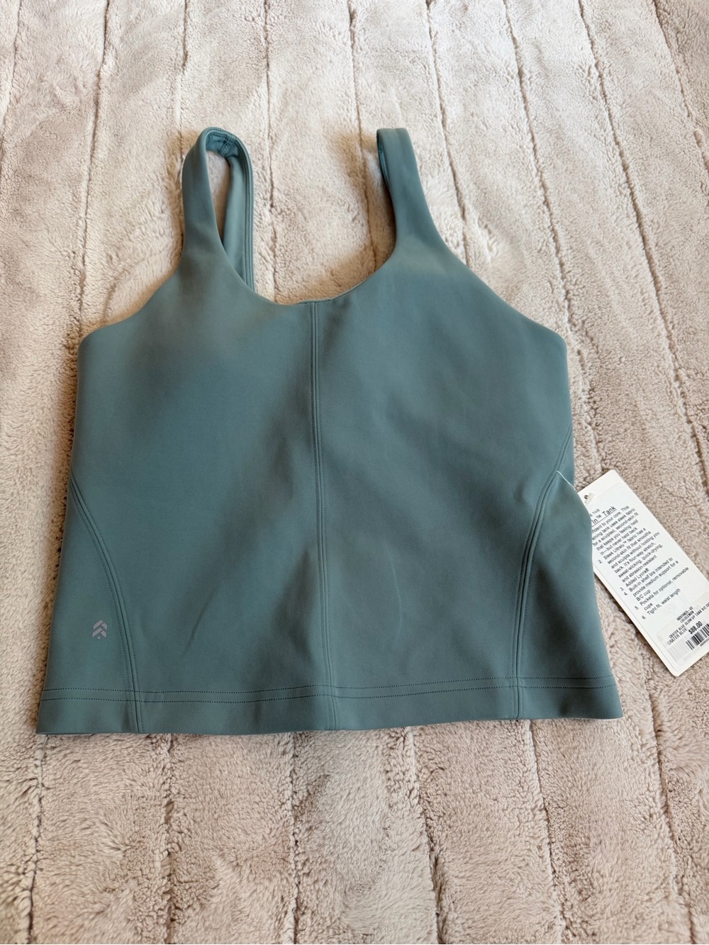 lululemon athletica X Barry’s Toned In Tank (Glow Up), Crater Blue, Size 6